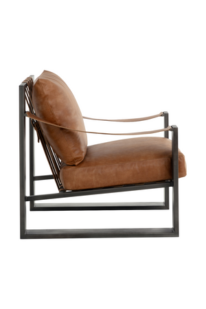   Modern European furniture - Leather Strapped Lounge Chair - www.oroa.com | Oroa.com