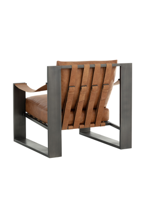   Modern European furniture - Leather Strapped Lounge Chair - www.oroa.com | Oroa.com