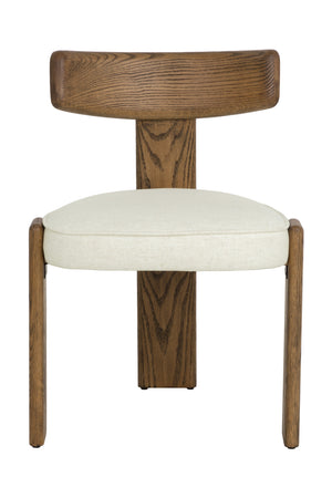 Modern European furniture - Oak Framed 3-Legged Dining Chairs (2) - www.oroa.com

