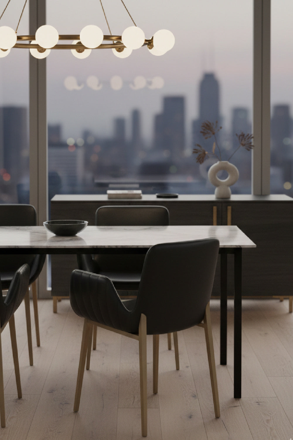 Modern European furniture - Leather Look Scooped Dining Armchair - www.oroa.com