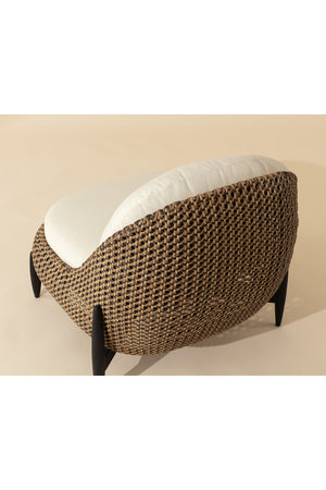   Modern European furniture - Padded Wicker Outdoor Lounge Chair - www.oroa.com | Oroa.com
