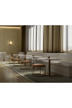   Modern European furniture - White Marble Round Bistro Table - www.oroa.com | Oroa.com