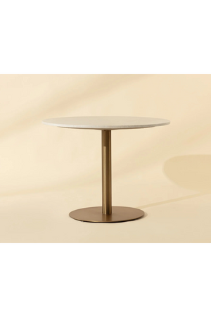   Modern European furniture - White Marble Round Bistro Table - www.oroa.com | Oroa.com
