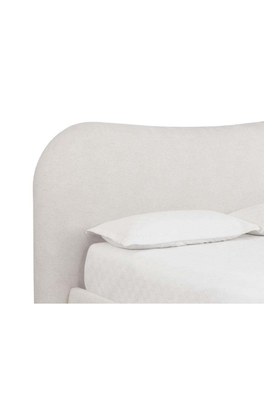 Modern European furniture - White Curved King Bed - www.oroa.com