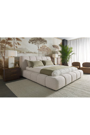 Modern European furniture - Brown Burl Veneer 2-Drawer Nightstand - www.oroa.com