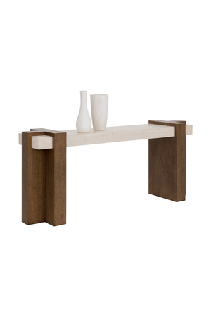   Modern European furniture - Interlocked Wooden Legs Console Table - www.oroa.com | Oroa.com