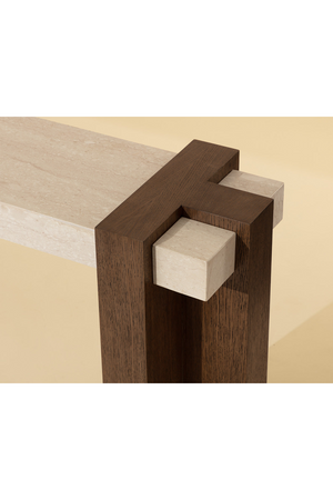   Modern European furniture - Interlocked Wooden Legs Console Table - www.oroa.com | Oroa.com