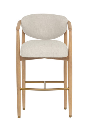   Modern European furniture - Solid Oak Framed Bar Stool - www.oroa.com | Oroa.com