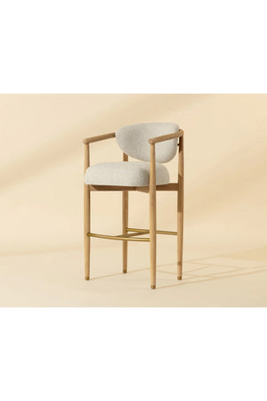   Modern European furniture - Solid Oak Framed Bar Stool - www.oroa.com | Oroa.com