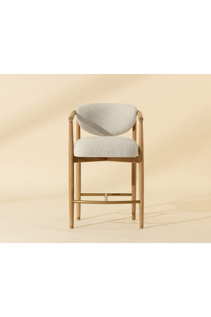 Modern European furniture - Oak Framed Counter Stool - www.oroa.com