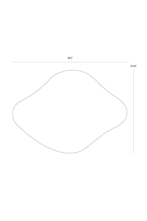 Freeform Burl Veneer Nightstand | Splendido Fern | Oroa.com