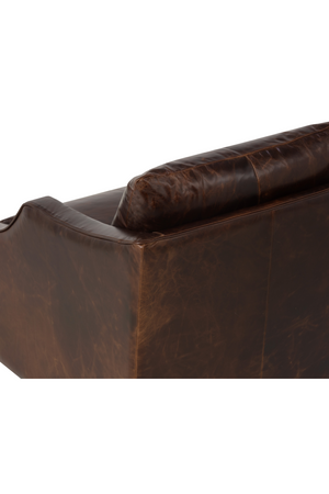 Modern European furniture - Leather Sloped-Arm Swivel Lounge Chair - www.oroa.com