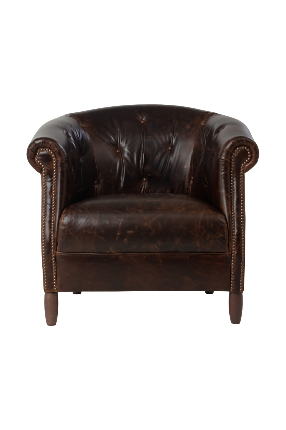 Modern European furniture - Leather Chesterfield Lounge Chair - www.oroa.com