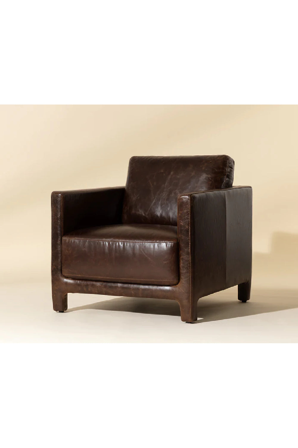 Modern European furniture - Bovine Leather Lounge Chair - www.oroa.com