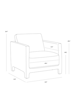 Modern European furniture - Bovine Leather Lounge Chair - www.oroa.com