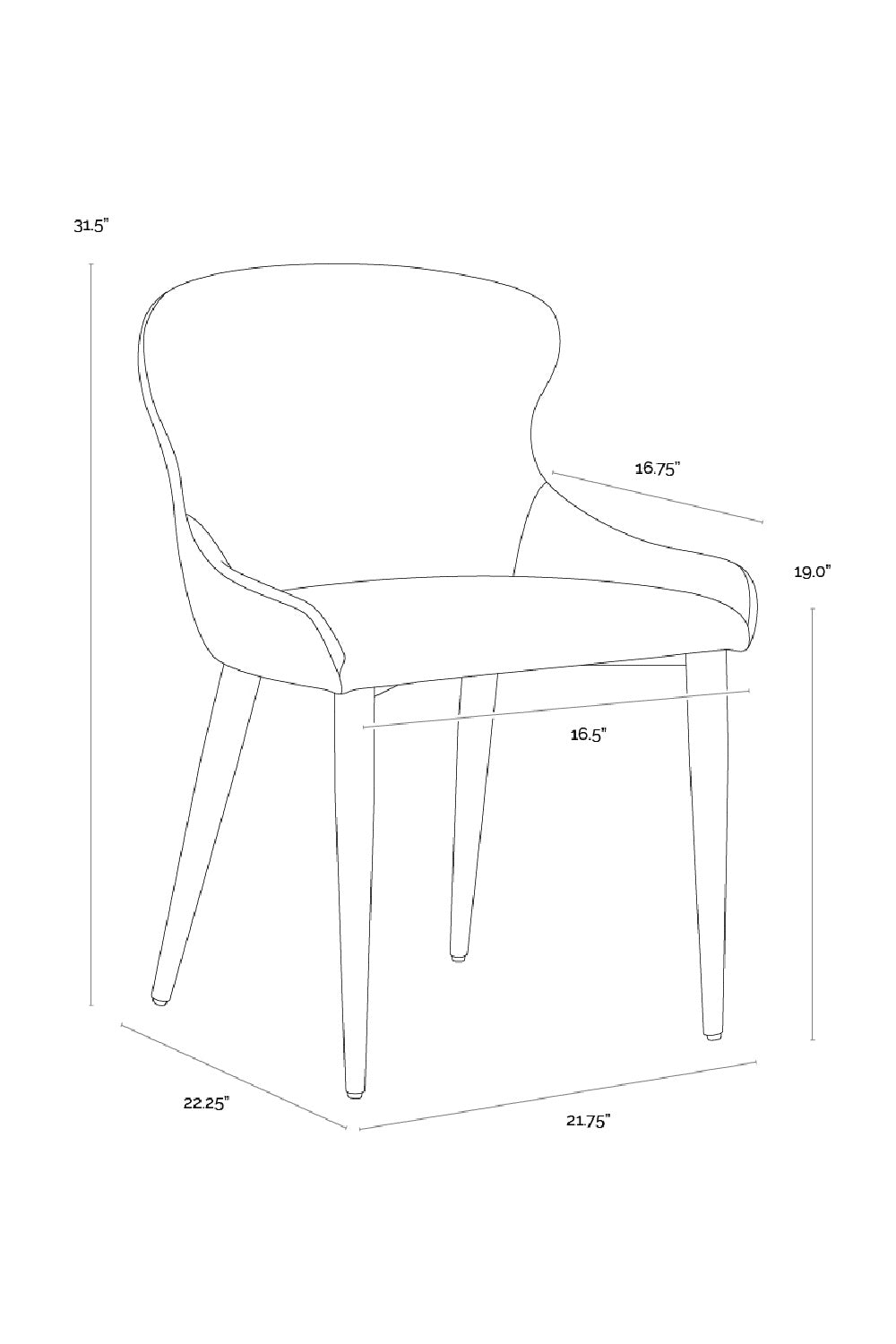   Modern European furniture - Leather Look Modern Dining Chairs (2) - www.oroa.com | Oroa.com