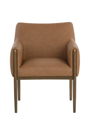   Bronze Legged Dining Armchair Modern European furniture - www.oroa.com | Oroa.com