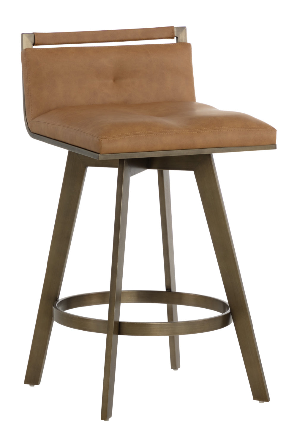 Modern European furniture - Swivel Counter Stool with Metal Frame - www.oroa.com