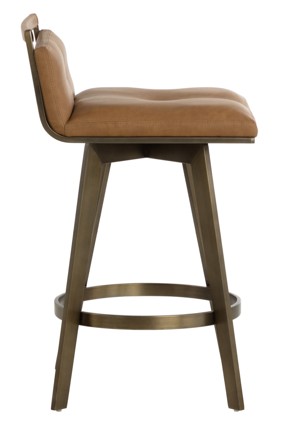 Modern European furniture - Swivel Counter Stool with Metal Frame - www.oroa.com