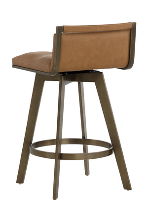 Modern European furniture - Swivel Counter Stool with Metal Frame - www.oroa.com