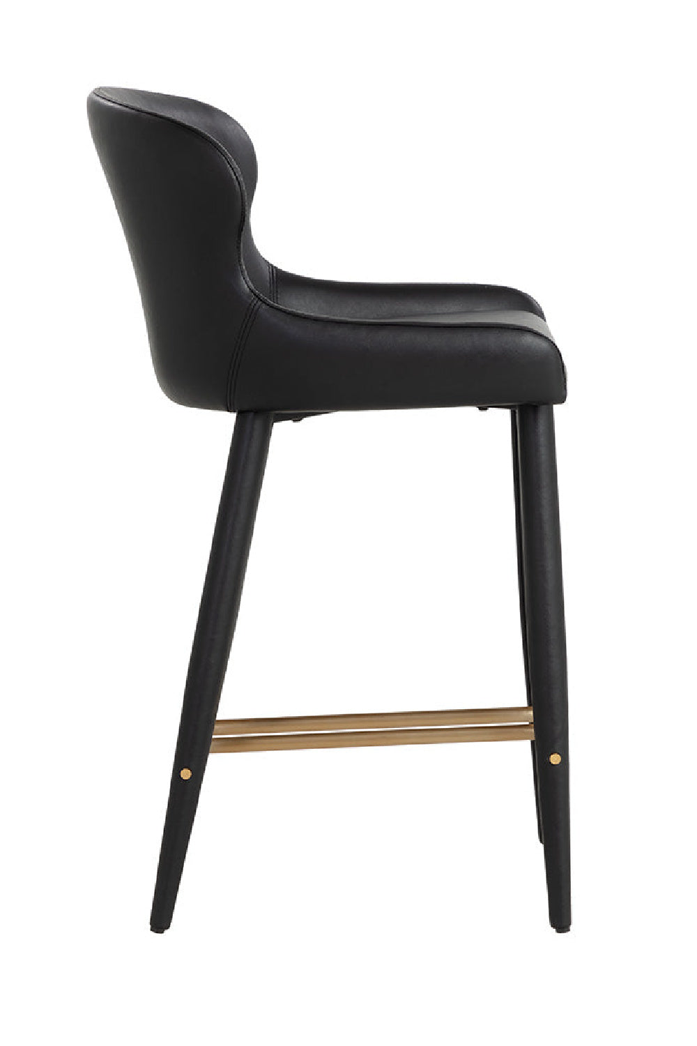 Modern European furniture - Leather Look Shell Counter Stool - www.oroa.com