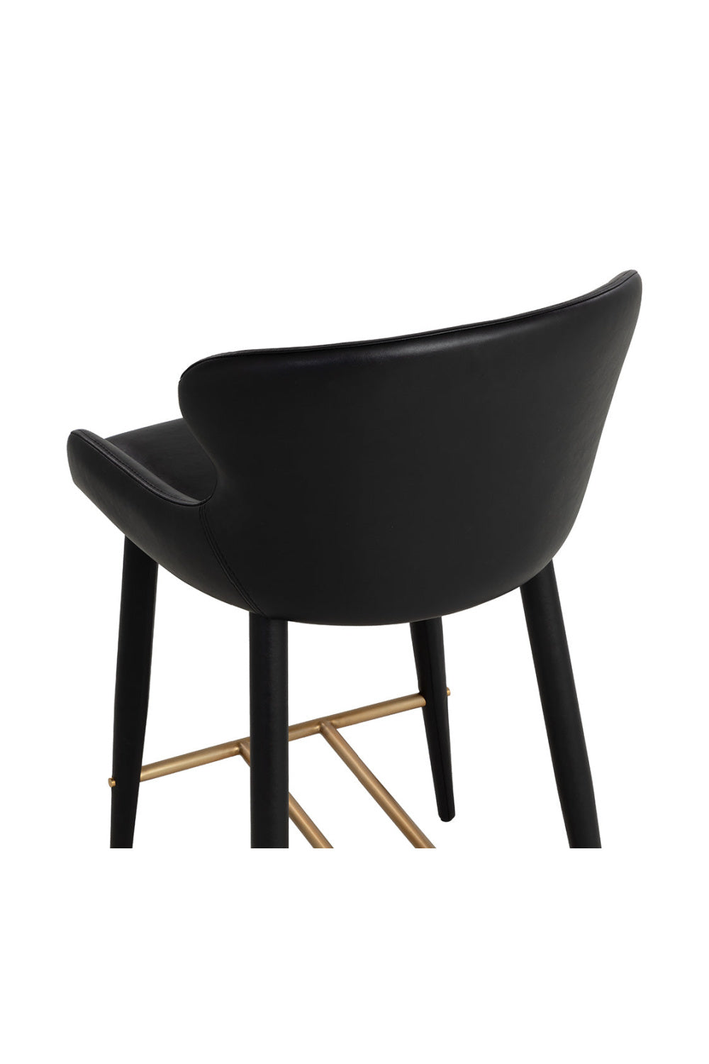 Modern European furniture - Leather Look Shell Counter Stool - www.oroa.com