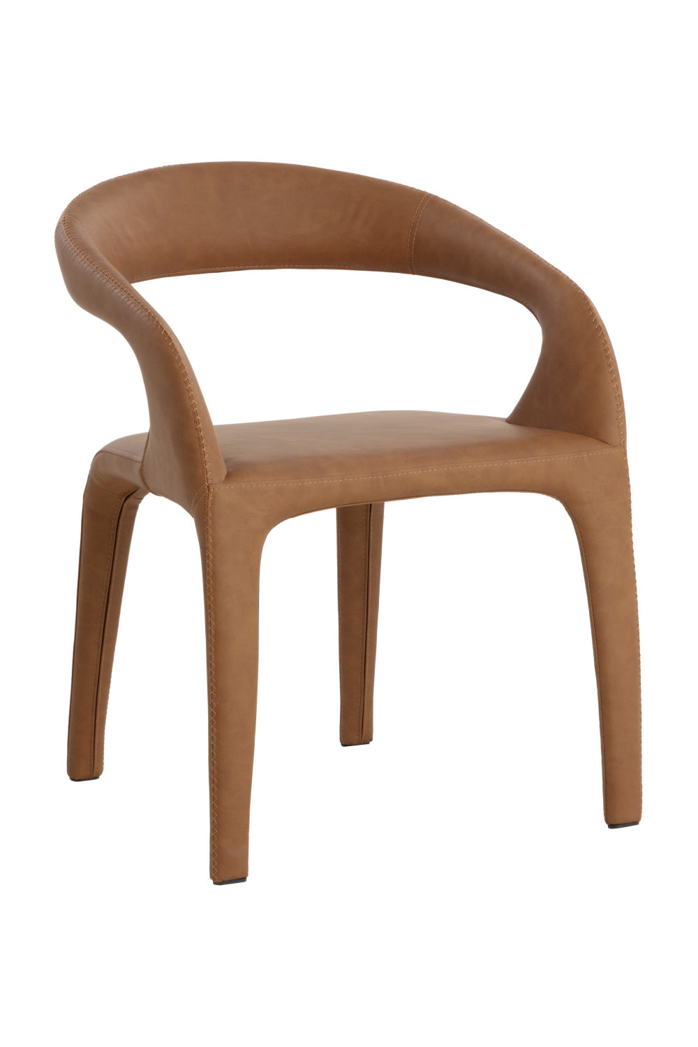 Modern European furniture - Open-Back Leather Look Dining Chair - www.oroa.com