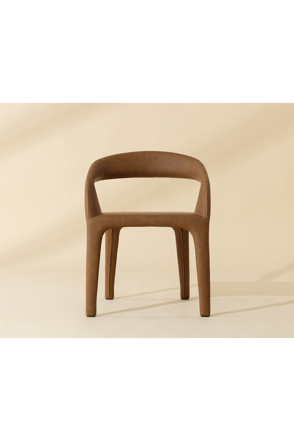Modern European furniture - Open-Back Leather Look Dining Chair - www.oroa.com