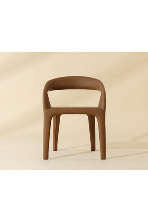 Modern European furniture - Open-Back Leather Look Dining Chair - www.oroa.com