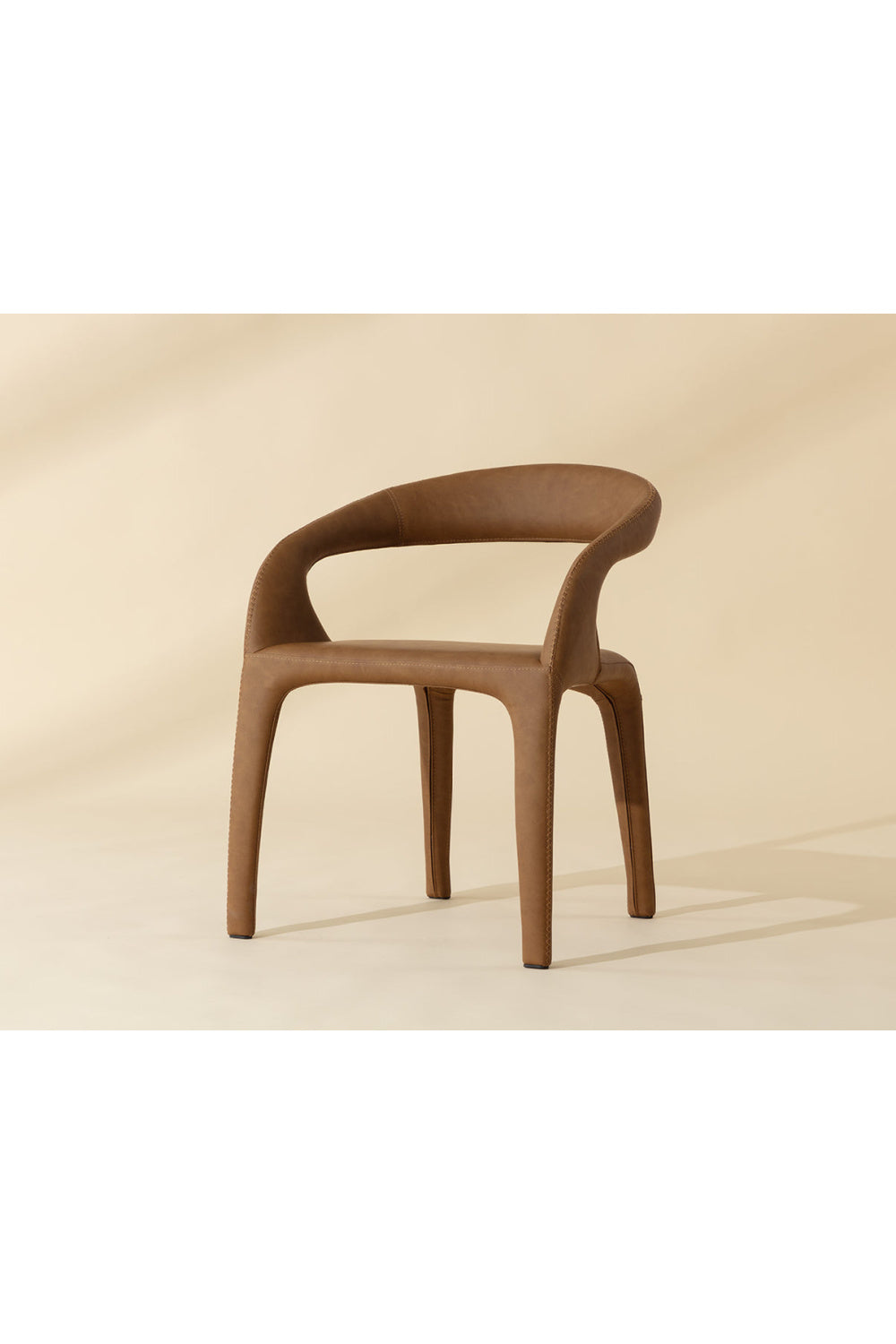 Modern European furniture - Open-Back Leather Look Dining Chair - www.oroa.com