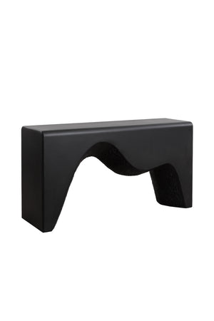   Modern European furniture - Black Sculpted Indoor/Outdoor Console Table - www.oroa.com | Oroa.com