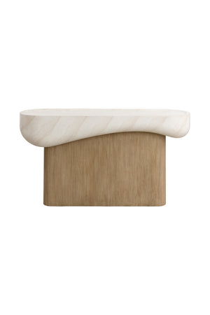   Modern European furniture - Travertine Look Indoor/Outdoor Console Table - www.oroa.com | Oroa.com