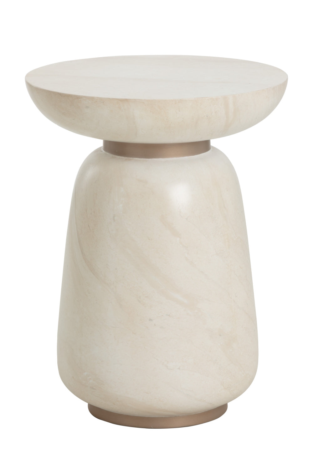   Modern European furniture - Travertine Look Indoor/Outdoor End Table - www.oroa.com | Oroa.com