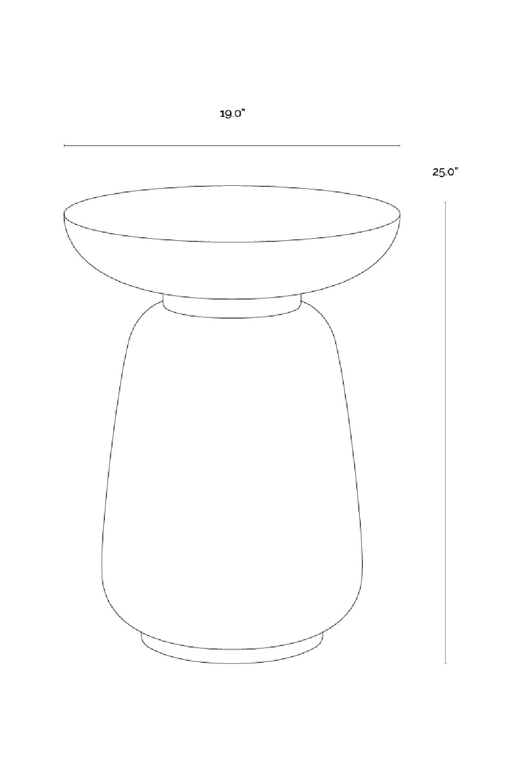   Modern European furniture - Travertine Look Indoor/Outdoor End Table - www.oroa.com | Oroa.com
