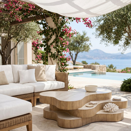   Layered Freeform Indoor/Outdoor Coffee Table | Oroa.com