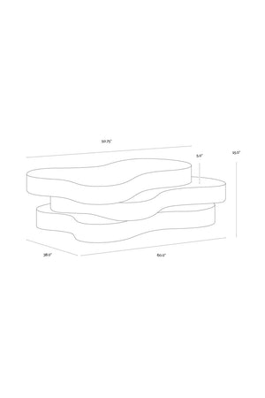   Modern European furniture - Layered Freeform Indoor/Outdoor Coffee Table - www.oroa.com | Oroa.com