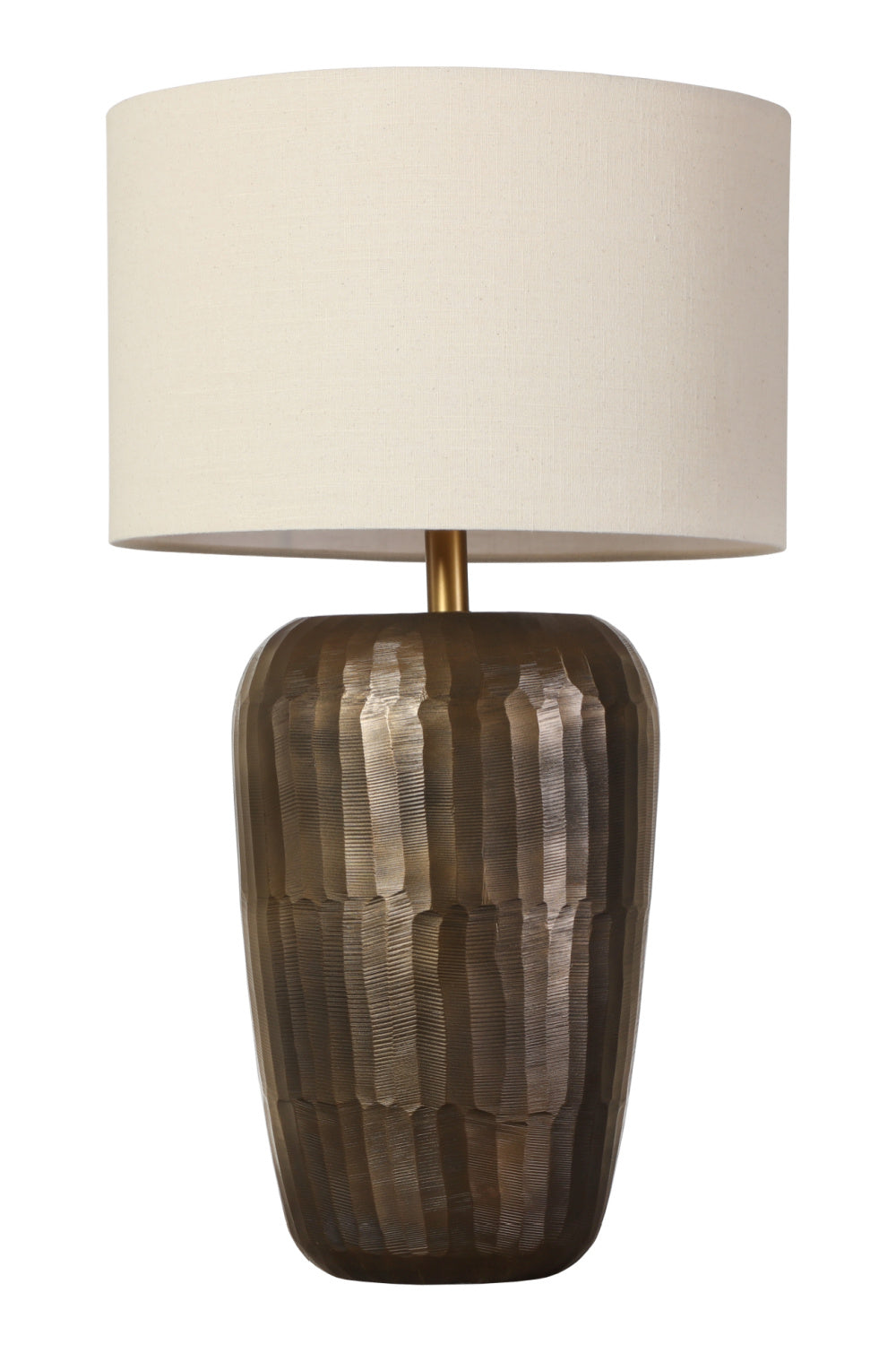 Antique Brass Drum Table Lamp | Splendido Ishani | Oroa.com