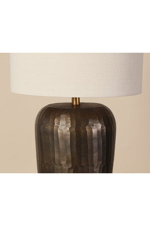 Antique Brass Drum Table Lamp | Splendido Ishani | Oroa.com