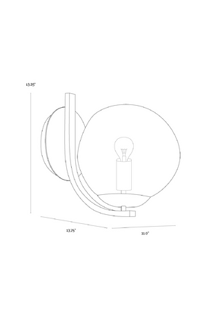   Modern European furniture - Gray Blown Glass Wall Lamp - www.oroa.com | Oroa.com