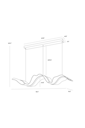   Modern European furniture - Wave Inspired Chandelier - www.oroa.com | Oroa.com