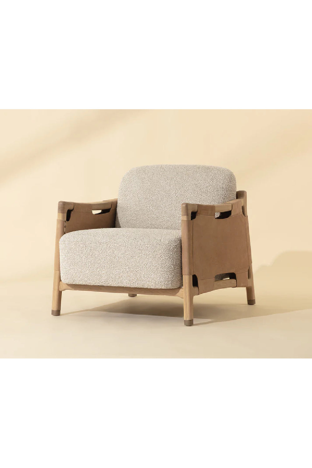 Modern European furniture - Solid Oak Framed Lounge Chair - www.oroa.com