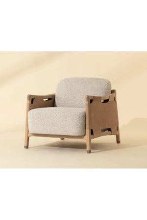 Modern European furniture - Solid Oak Framed Lounge Chair - www.oroa.com