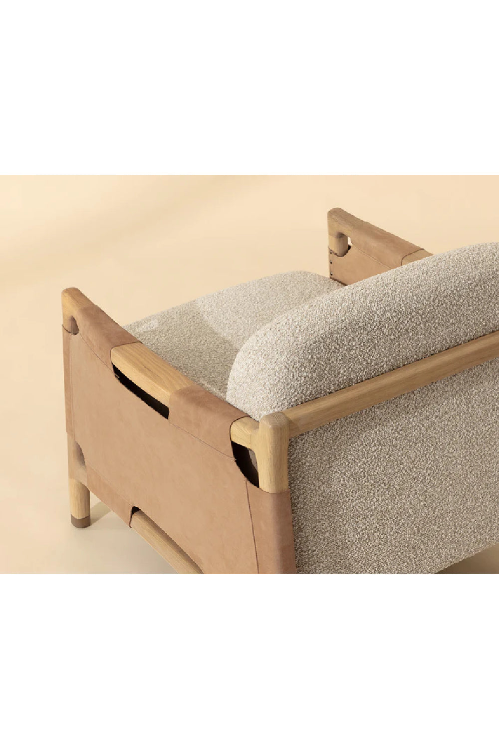 Modern European furniture - Solid Oak Framed Lounge Chair - www.oroa.com