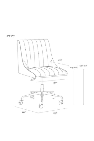   Modern European furniture - Vertical Stitched Office Chair - www.oroa.com | Oroa.com