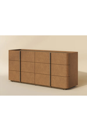 Modern European furniture - Leather-Look 6-Drawer Dresser - www.oroa.com