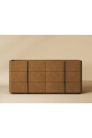 Modern European furniture - Leather-Look 6-Drawer Dresser - www.oroa.com