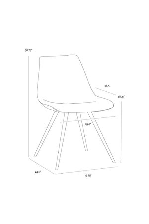   Modern European furniture - Fabric Shell Dining Chair - www.oroa.com | Oroa.com