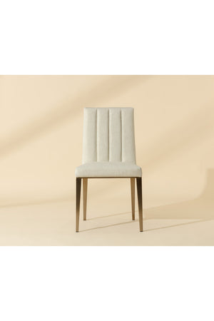  Modern European furniture - Vertical Channeled Dining Chairs (2) - www.oroa.com | Oroa.com