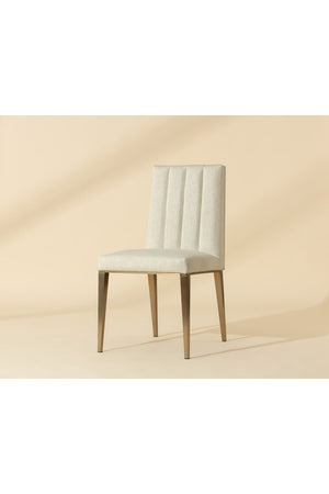   Modern European furniture - Vertical Channeled Dining Chairs (2) - www.oroa.com | Oroa.com