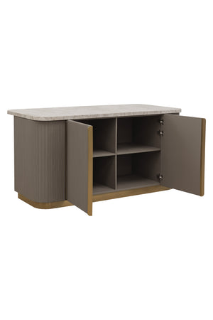 Marble Top & Wood Base Kitchen Island | Splendido Cataldi | Oroa.com